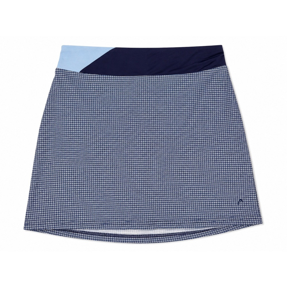 Head Golf Skort Small Navy Blue Geometric Print Athletic Skirt Built-in Shorts